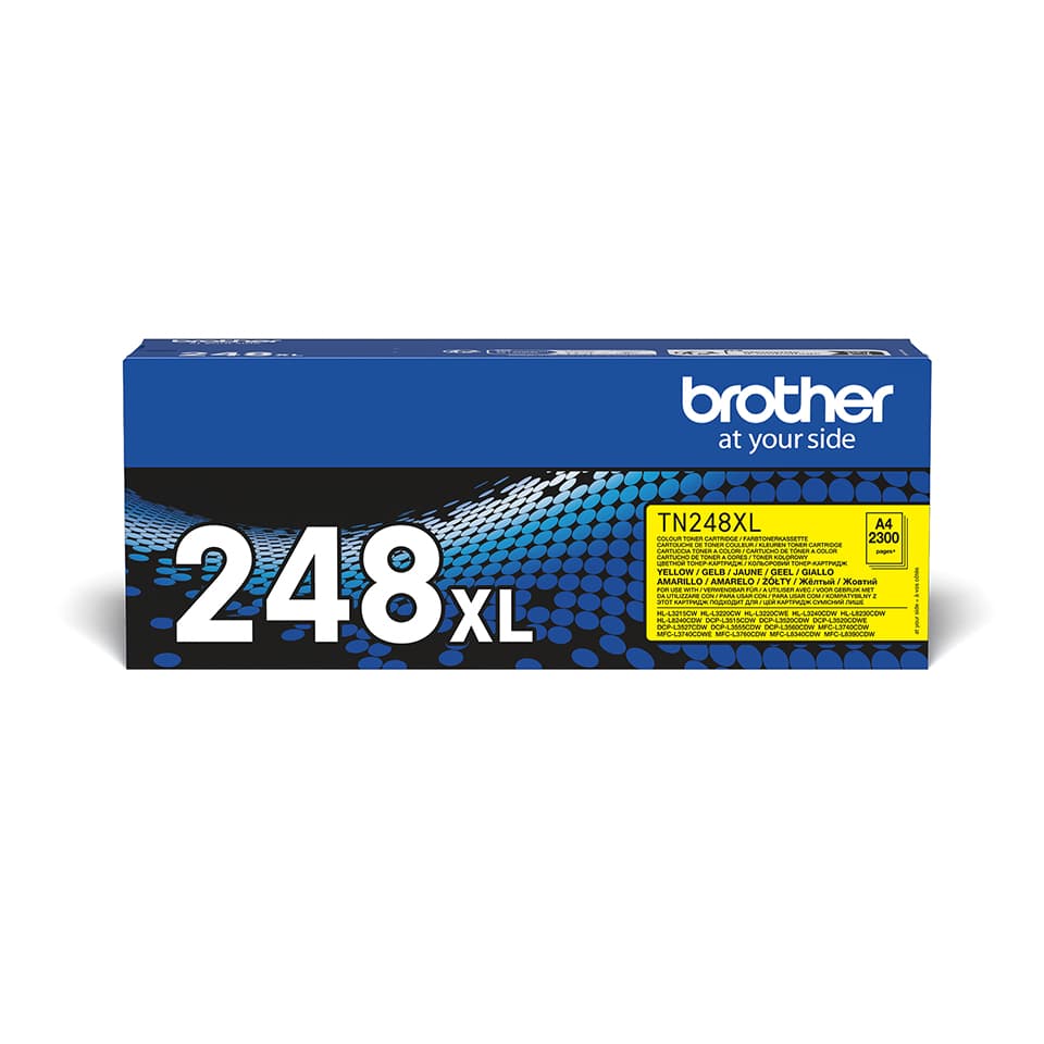 BROTHER TN248XLY Yellow Toner Cartridge ISO Yield 2300 pages