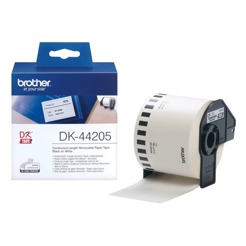 BROTHER ROLO PAPEL CONTINUO DK44205 62MM BRANCO REMOV