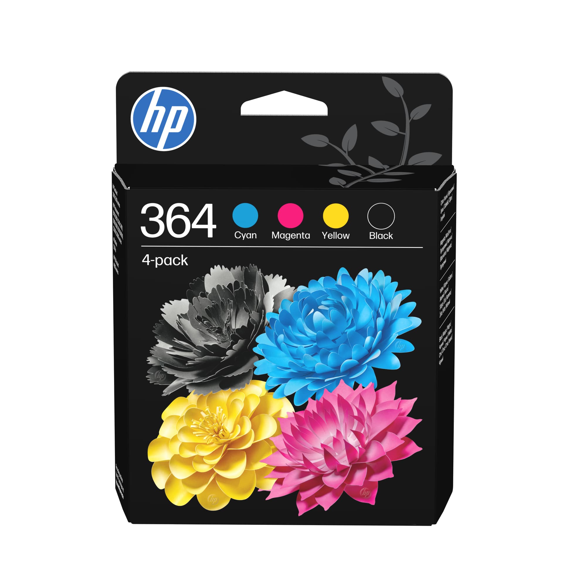 HP 364 original CMYK Ink cartridge N9J73AE Combo 4-Pack Standard Capacity