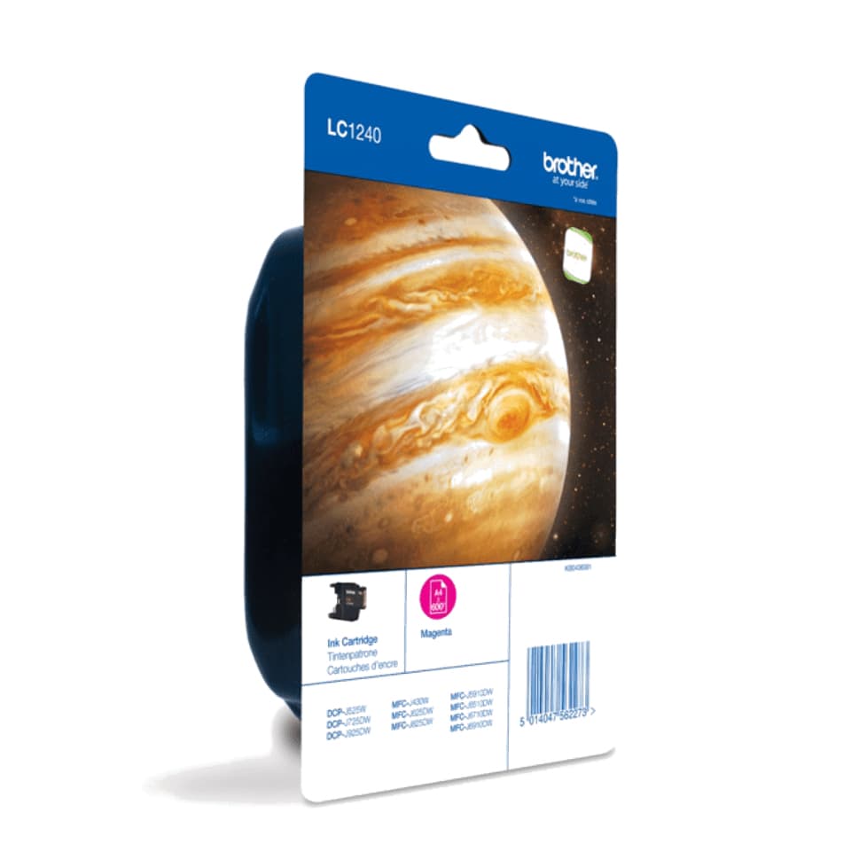 BROTHER LC-1240 ink cartridge magenta high capacity 600 pages 1-pack blister without alarm