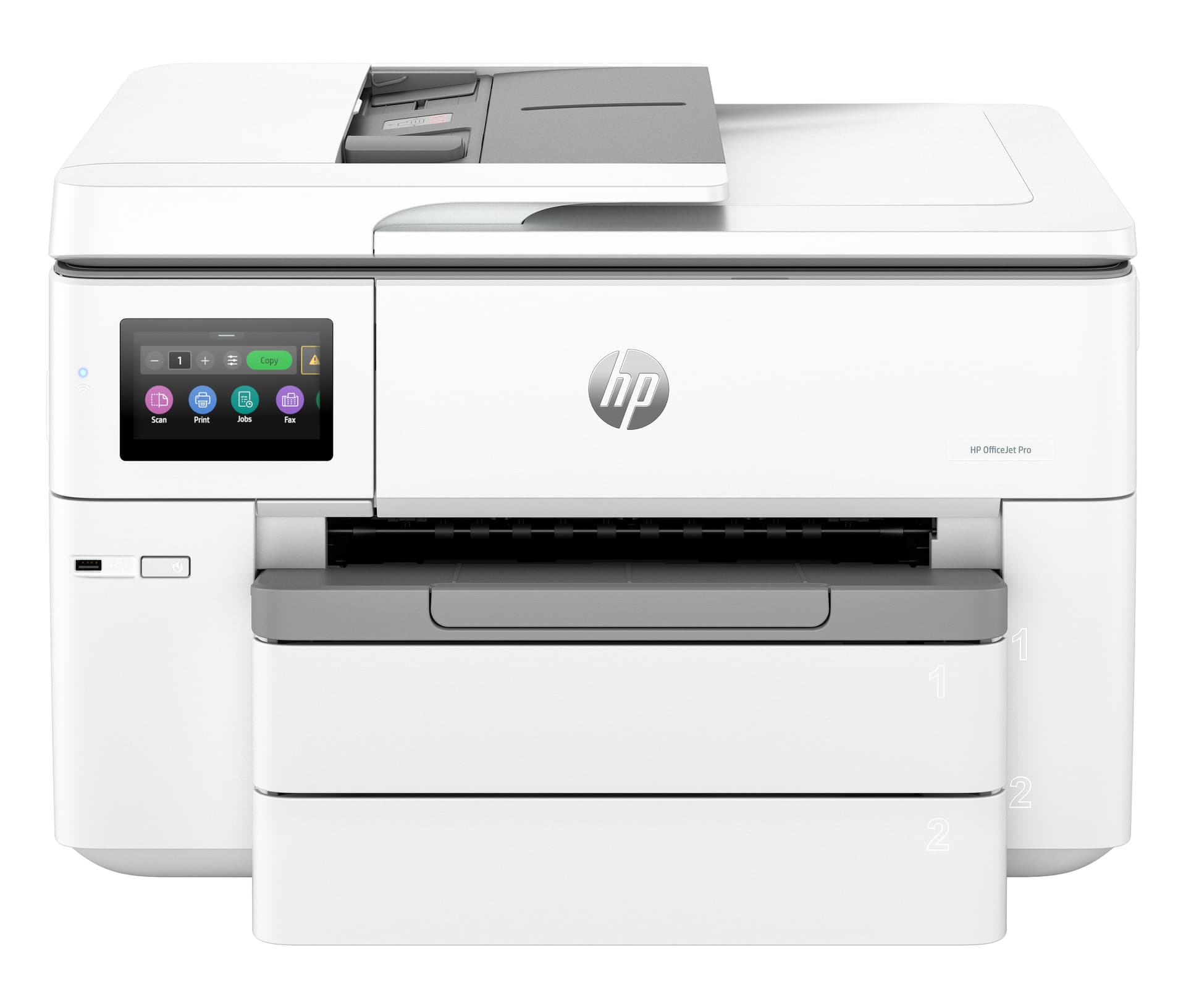 HP Officejet Pro 9730 Wide Format All-in-One - Impressora multi-funções - a cores - jacto de tinta - A3 (297 x 420 mm) (original) - A3 (media) - até 18 ppm (cópia) - até 22 ppm (impressão) - 250 folhas - USB 2.0, USB 2.0 host, Wi-Fi(ac), Bluetooth