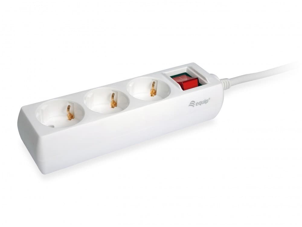 EQUIP LIFE EXTENSAO ELETRICA 3xSCHUKO C/INTERRUPTOR 1.5MT