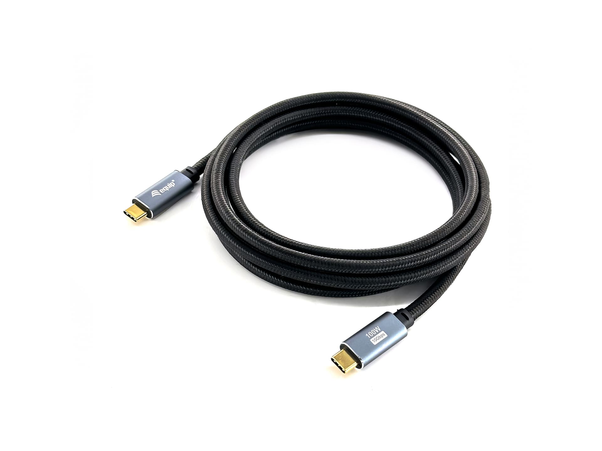 EQUIP CABO USB 3.2 GEN 2 C TO C M/M PD100W 4K/60HZ 10GBPS 2.0MT BLACK