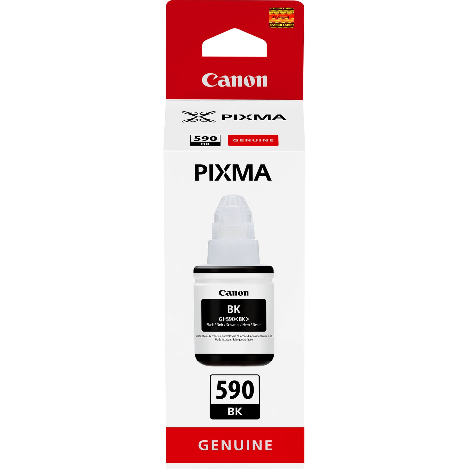 Canon GI 590 BK - 135 ml - preto - original - recarga de tinta - para PIXMA G1500, G1501, G1510, G2500, G2501, G2510, G3500, G3501, G3510, G4410, G4500, G4511