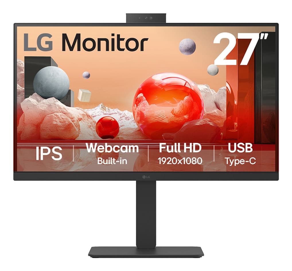 LG MONITOR IPS 27" 16:9 FHD HDMI DP USB-C COLUNAS WEBCAM PIVOT 27BA850-B