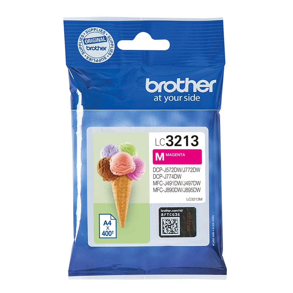 Brother LC3213M - Alta capacidade - magenta - original - tinteiro - para Brother DCP-J772DW, DCP-J774DW, MFC-J890DN, MFC-J890DW, MFC-J890DWN