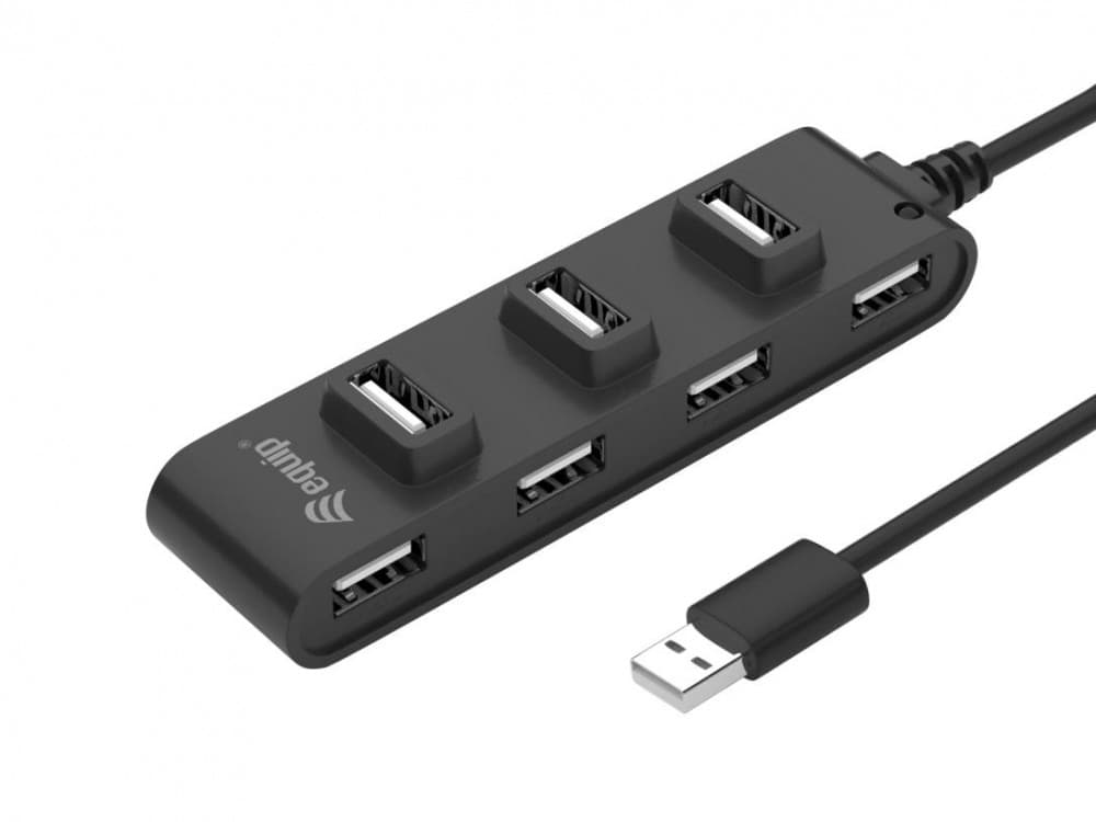 EQUIP LIFE HUB 7PORT USB C/ ALIMENTAÇÃO BLACK