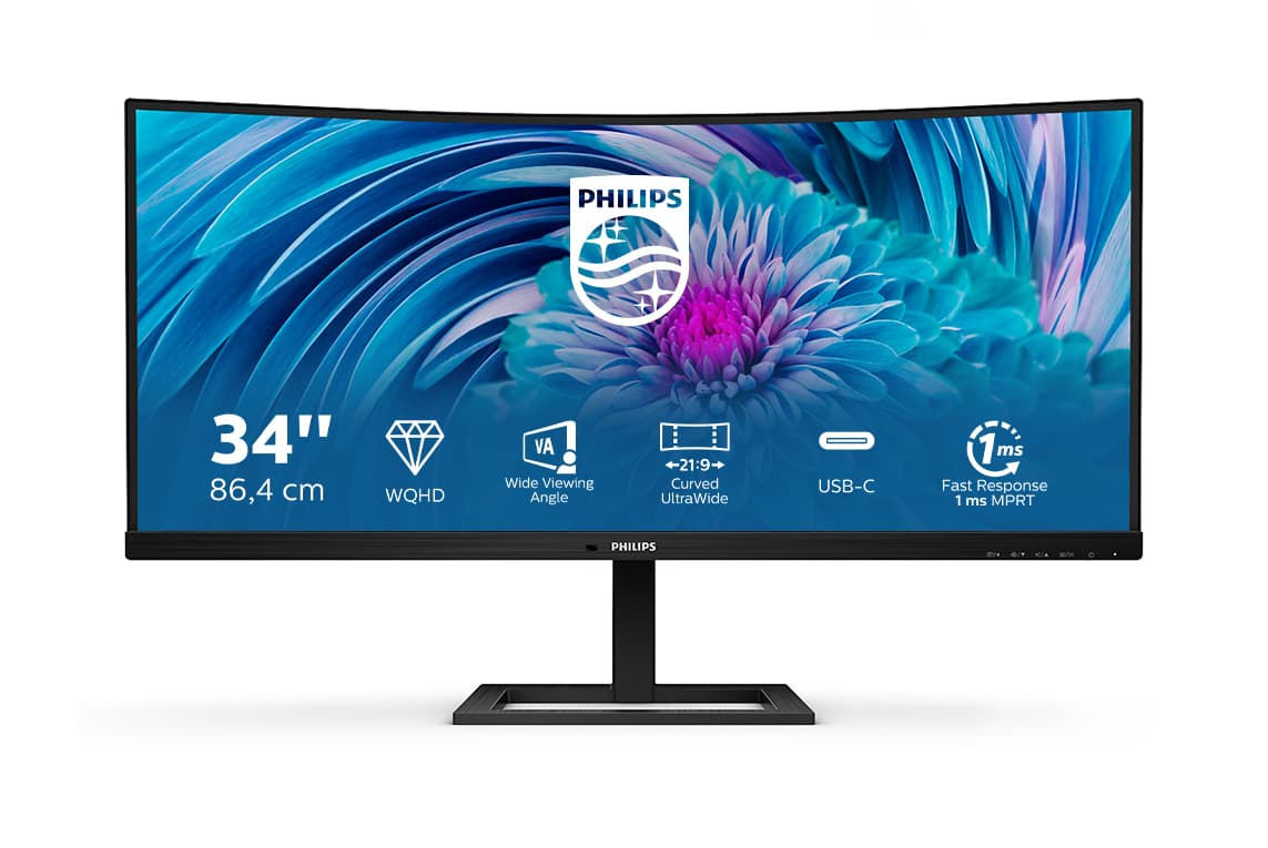 Philips E Line 346E2CUAE/00, 86,4 cm (34"), 3440 x 1440 pixels