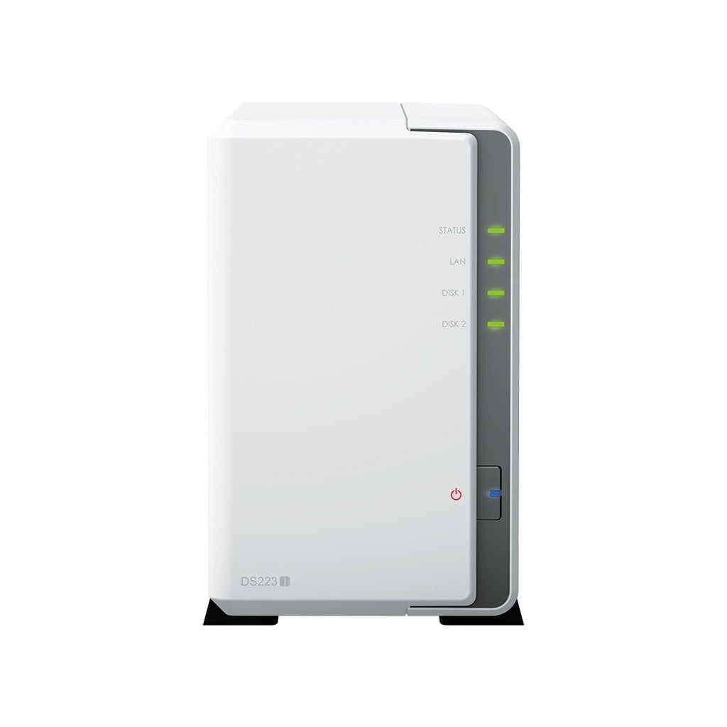 Synology Disk Station DS223J - Servidor NAS - SATA 6Gb/s - RAID (expansão de disco rígido) 0, 1, JBOD - RAM 1 GB - Gigabit Ethernet - iSCSI assistência, imagem 1