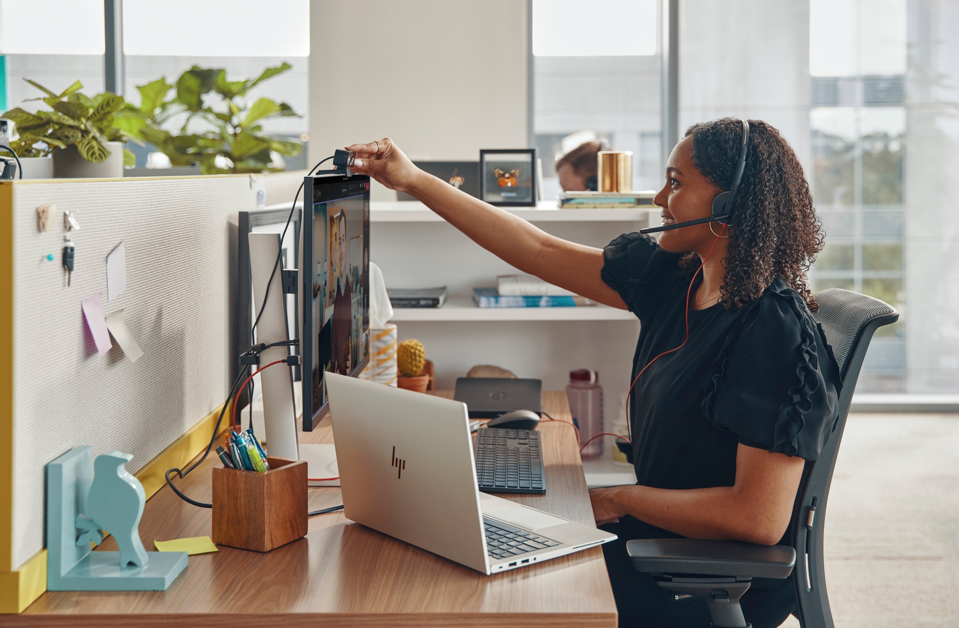 HP Poly Headset estéreo Poly Blackwire 3225 com USB-C + Conector de 3,5 mm + Adaptador USB-C/A (a granel), imagem 1