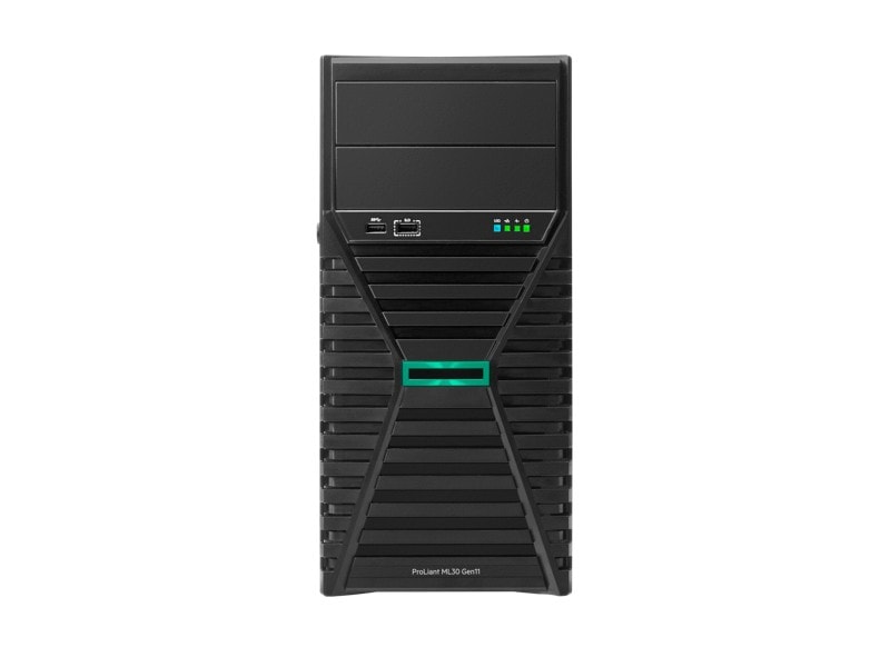 HPE ProLiant ML30 Gen11 - Servidor - torre 4U - 1 via - 1 x Xeon E-2414 / até 4.5 GHz - RAM 32 GB - SATA - não hot-swap 3.5" compartimento(s) - HDD 2 x 1 TB - Gigabit Ethernet - monitor: nenhum - Smart Choice