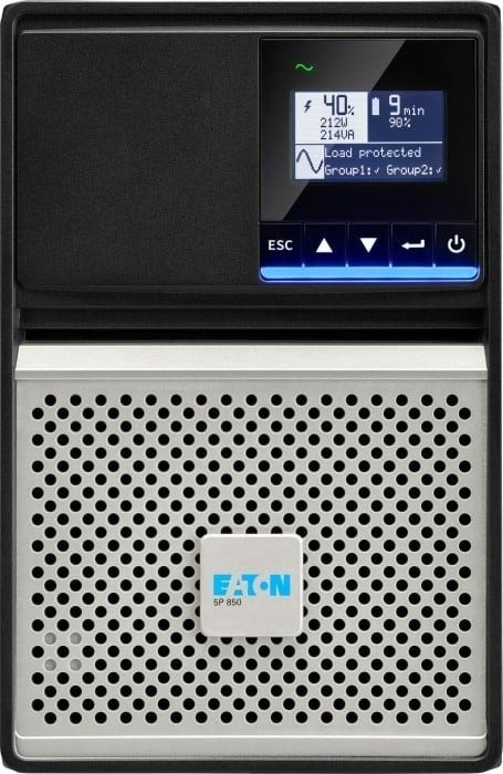 Eaton 5P 850i - Gen 2 - UPS - torre - AC 200/208/220/230/240 V - 680 watt - 850 VA - 1 fase - 7 Ah - RS-232, USB - conectores de saída: 6 - preto/prata, imagem 1