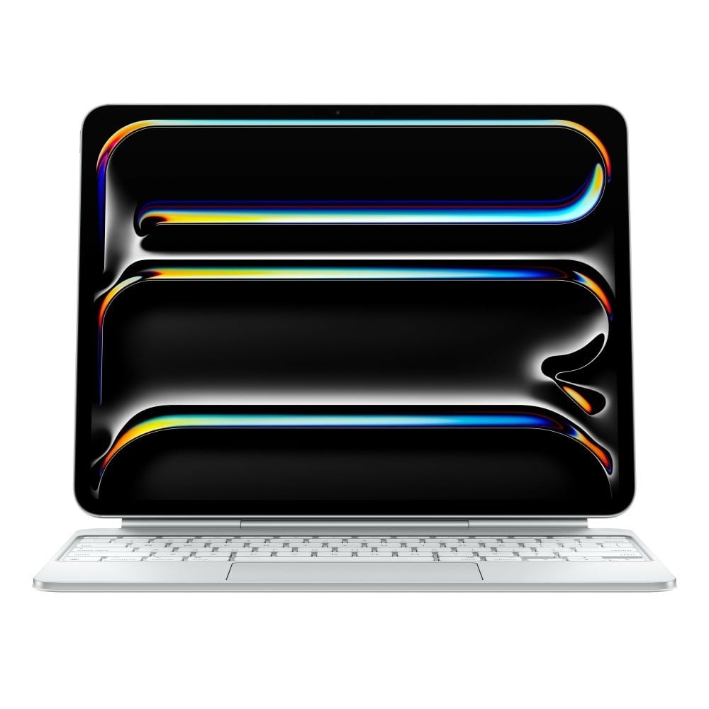 O Magic Keyboard para iPad Pro permite escrever de forma confortável: inclui um trackpad com novo design elegante e portátil: além de um descanso para o pulso em alumínio, imagem 1