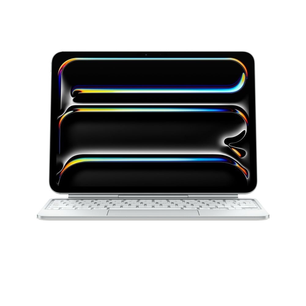 O Magic Keyboard para iPad Pro permite escrever de forma confortável: inclui um trackpad com novo design elegante e portátil: além de um descanso para o pulso em alumínio, imagem 1