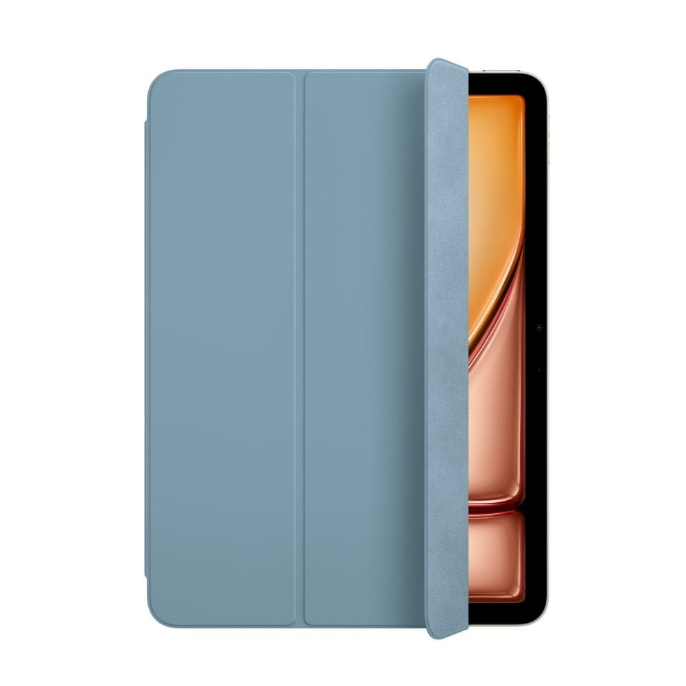 A Smart Folio para iPad Air (M2) pode ser ajustada em vários ângulos de utilização para ler, ver vídeos, escrever ou fazer chamadas FaceTime, imagem 1