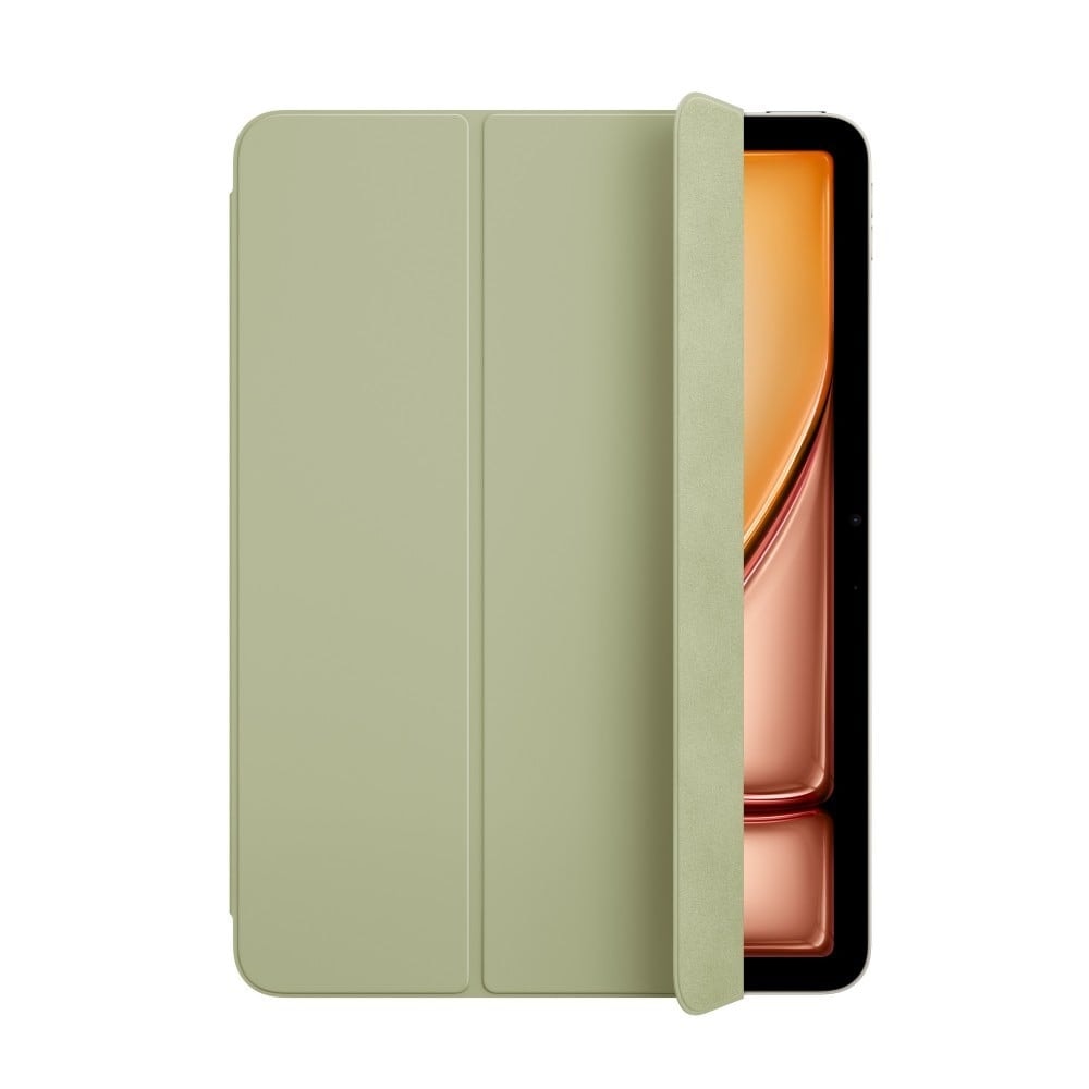 A Smart Folio para iPad Air (M2) pode ser ajustada em vários ângulos de utilização para ler, ver vídeos, escrever ou fazer chamadas FaceTime, imagem 1