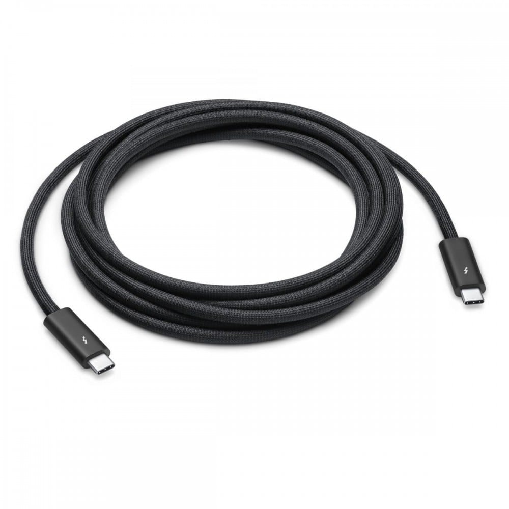 Apple Thunderbolt 4 Pro - Cabo Thunderbolt - USB-C (M) para USB-C (M) - USB 3.2 / USB4 / Thunderbolt 3 / Thunderbolt 4 / DisplayPort - 3 m - ativo, Suporte para ligação em cadeia - preto, imagem 1