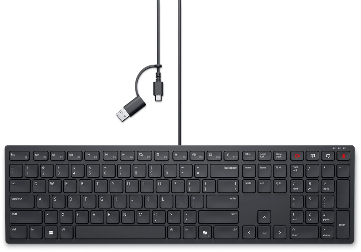 DELL Teclado de colaboração com fios Pro — KB525C - português (QWERTY), imagem 1