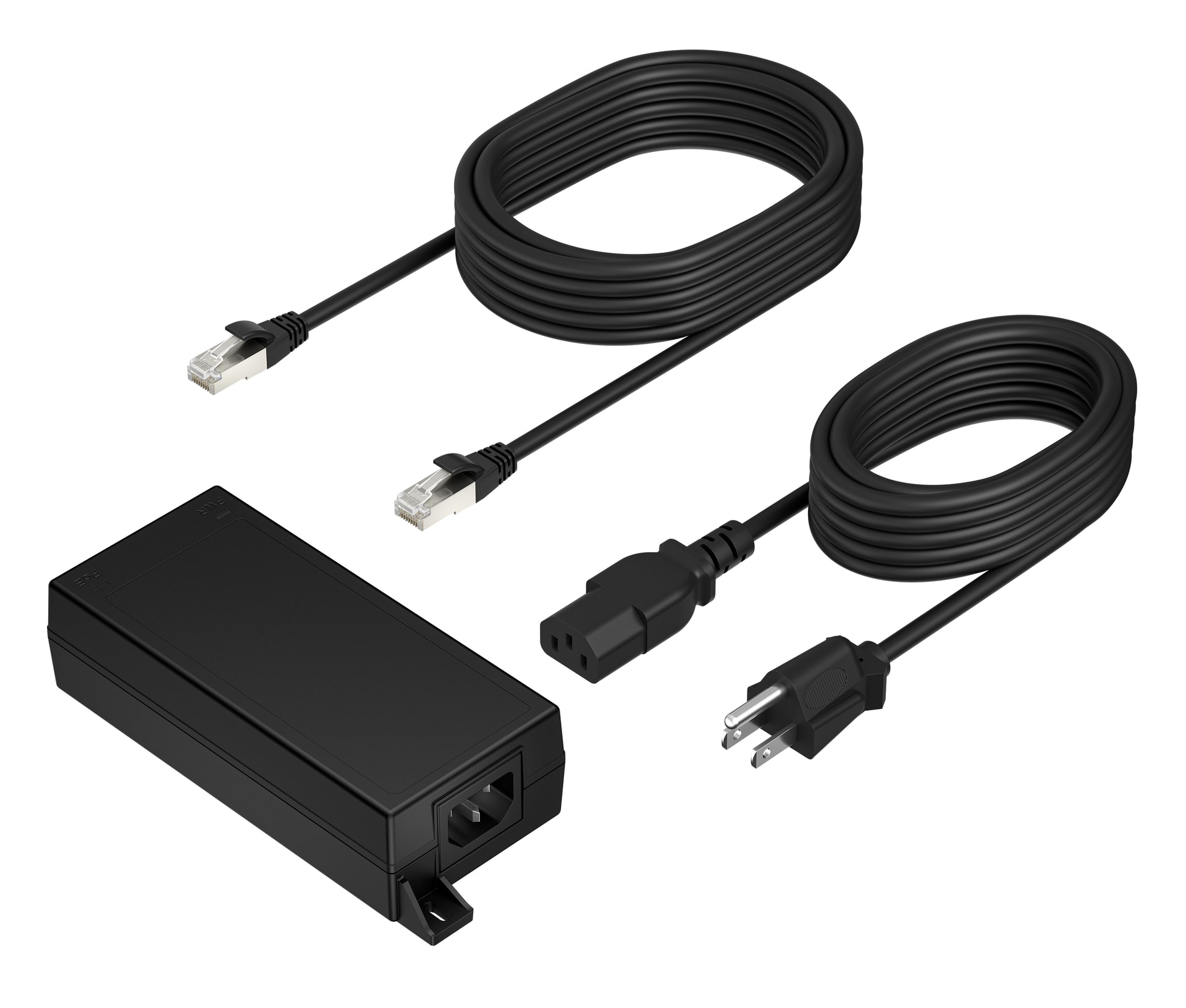 HP Poly PoE++ 65W 2.5G Adapter with 3.66m CAT6A Cable and Power Cord, imagem 1