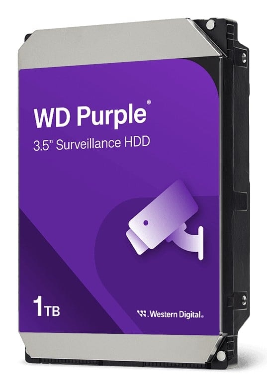 WD Purple Pro WD241PURP - Disco rígido - 24 TB - vigilância, vídeo inteligente - interna - 3.5" - SATA 6Gb/s - 7200 rpm - buffer: 512 MB