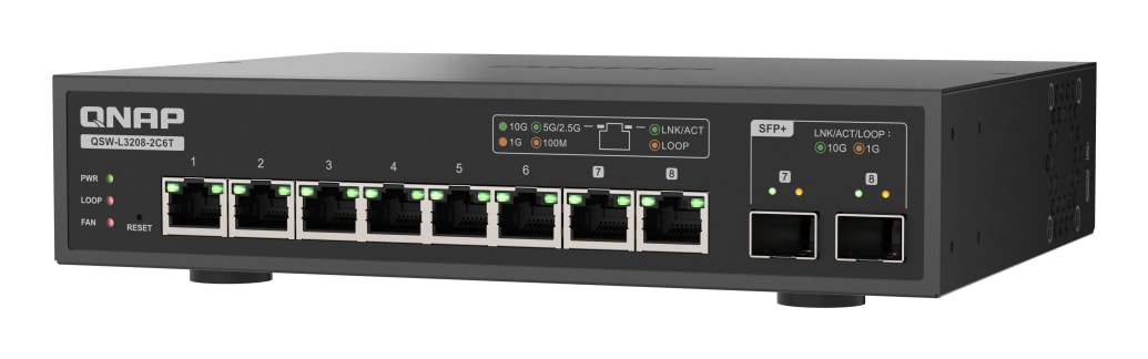 QNAP QSW-L3208-2C6T, imagem 1