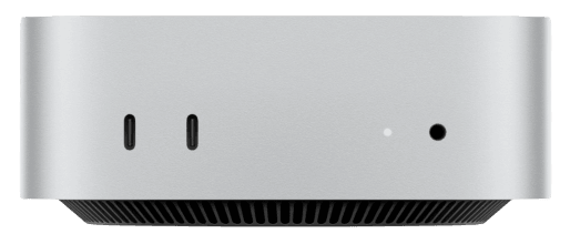 Apple Mac mini - M6 - RAM 16 GB - SSD 512 GB - Apple M6 12-core - IEEE 802.11ax (Wi-Fi 6), IEEE 802.11be (Wi-Fi 7), Gigabit Ethernet, 2.5 Gigabit Ethernet, Bluetooth 6.0 - macOS 27 Golden Gate - monitor: nenhum - prata, imagem 1