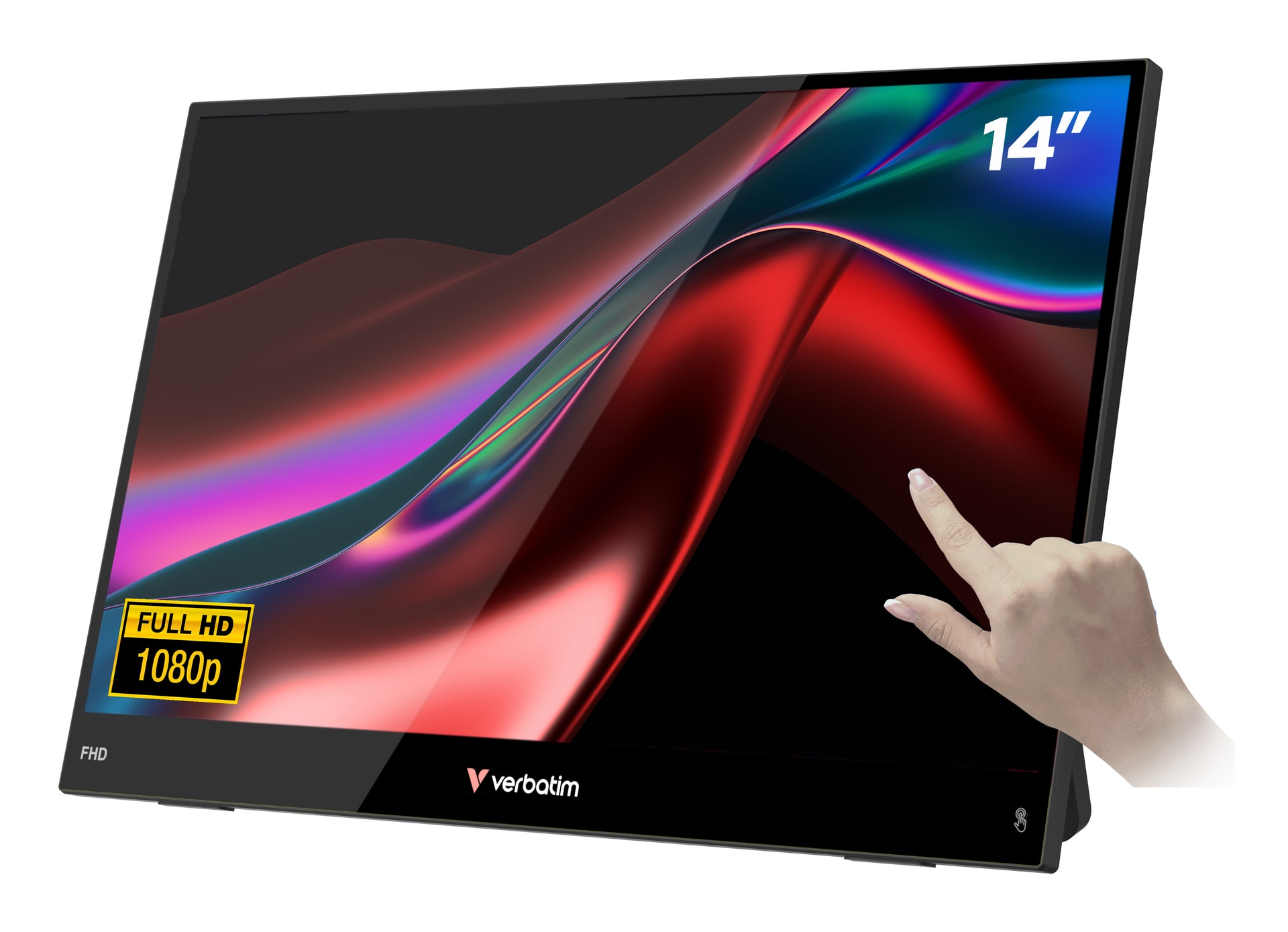 Verbatim Portable 14" FHD Touch Monitor LIGHT, imagem 1