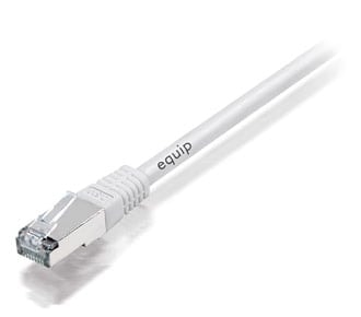 EQUIP CHICOTE CAT6A S/FTP 3M BRANCO, imagem 1