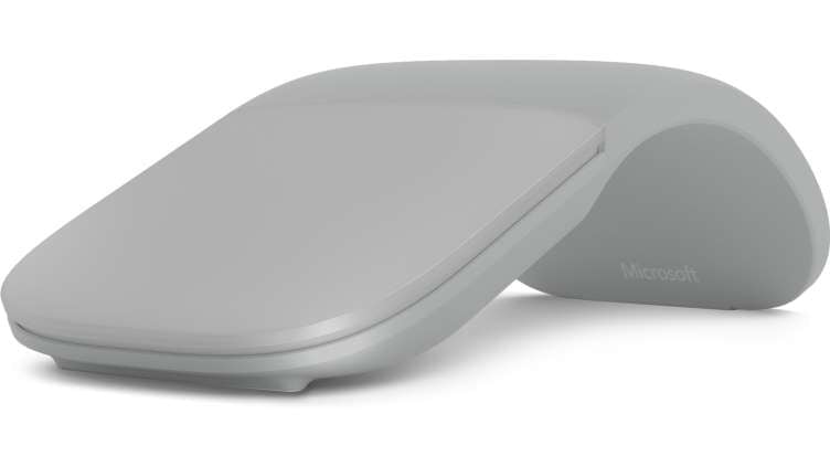 Microsoft Surface Arc Mouse - Rato - óptico - 2 botões - sem fios - Bluetooth 4.1 - cinza claro - comercial, imagem 1