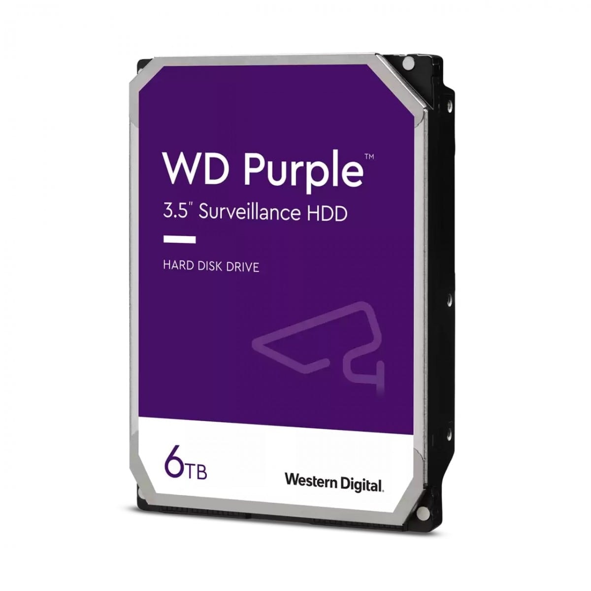 WD HDD 3.5" 6TB 256MB SATA6 SURVEILLANCE PURPLE