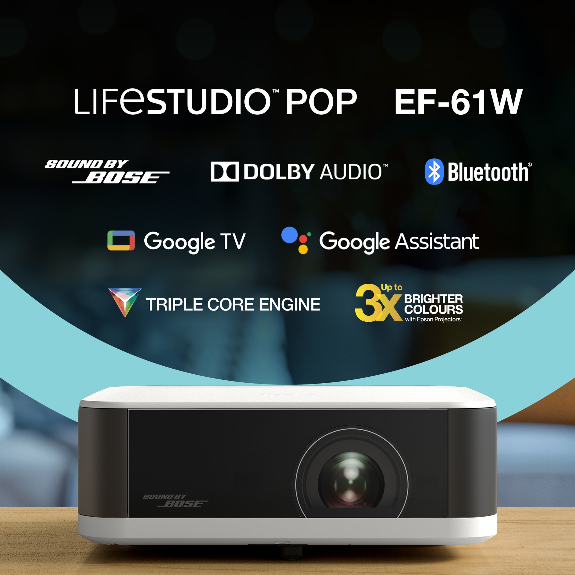 Epson Lifestudio Pop — EF-61W Branco diamante, imagem 1