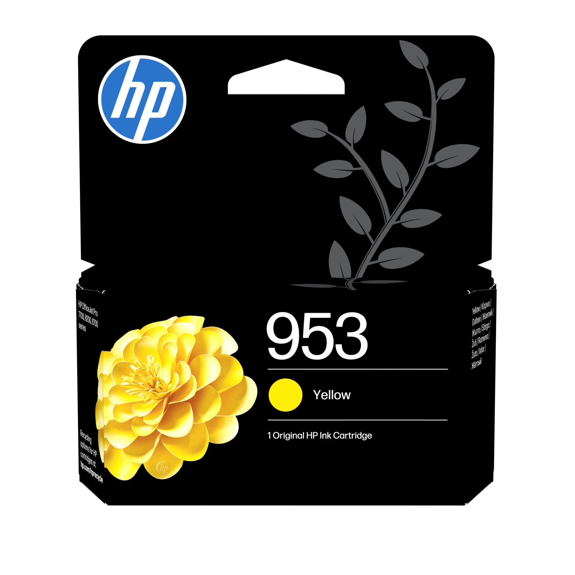 HP Tinteiro original 953 Amarelo, imagem 1