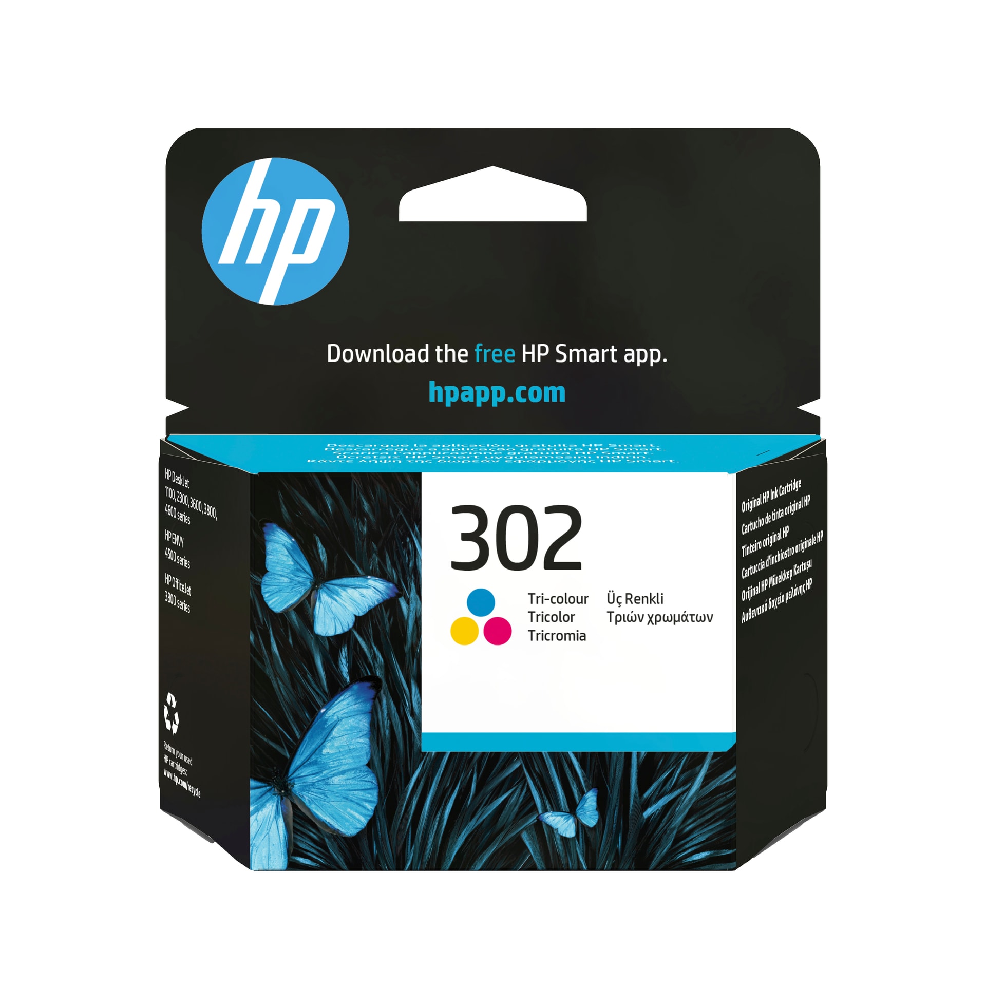 HP Tinteiro original 302 Tricolor, imagem 1