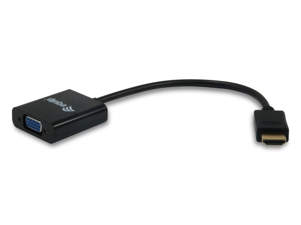 EQUIP ADAPTADOR HDMI PARA VGA C/ AUDIO JACK 3.5 OUT M/F, imagem 1