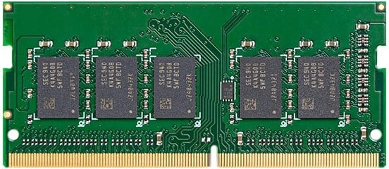 Synology - DDR4 - módulo - 4 GB - SO DIMM 260-pinos - 2666 MT/s / PC4-21300 - 1.2 V - unbuffered - sem ECC - para Deep Learning NVR DVA3219