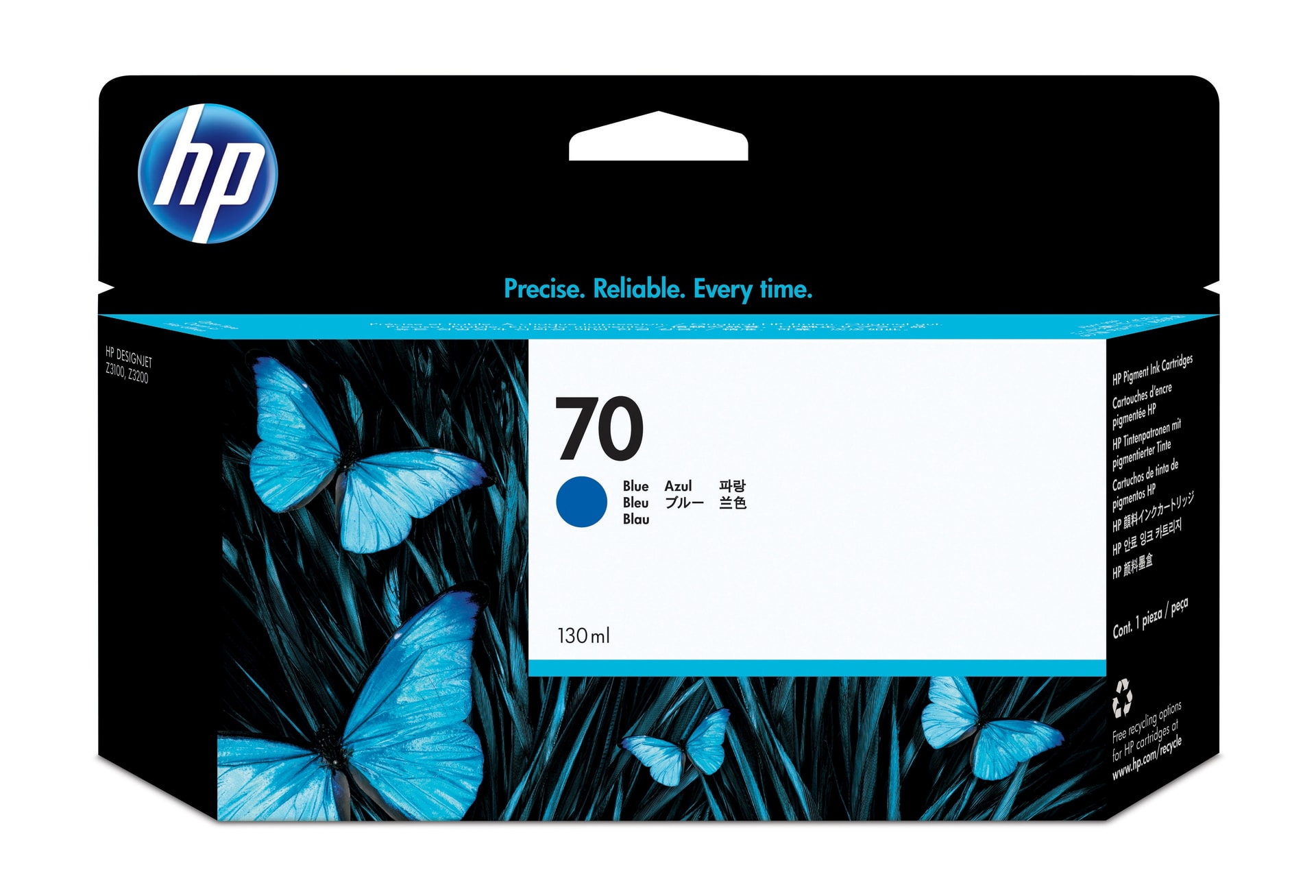 HP Tinteiro 70 Azul de 130 ml, imagem 1