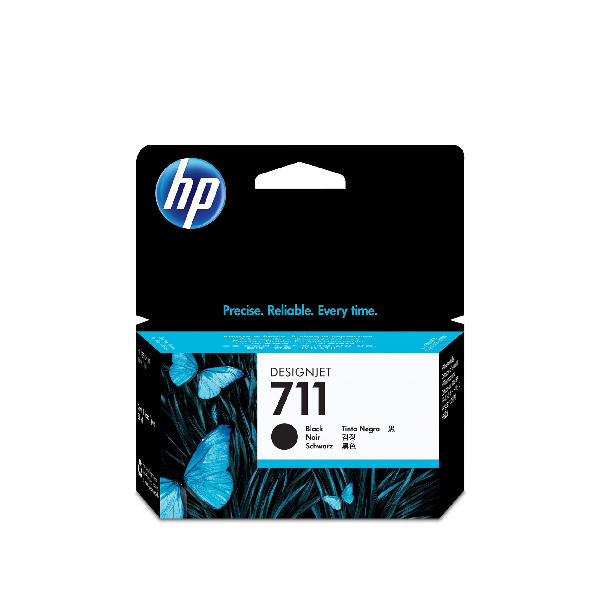 HP Tinteiro DesignJet 711 Preto de 38 ml, imagem 1