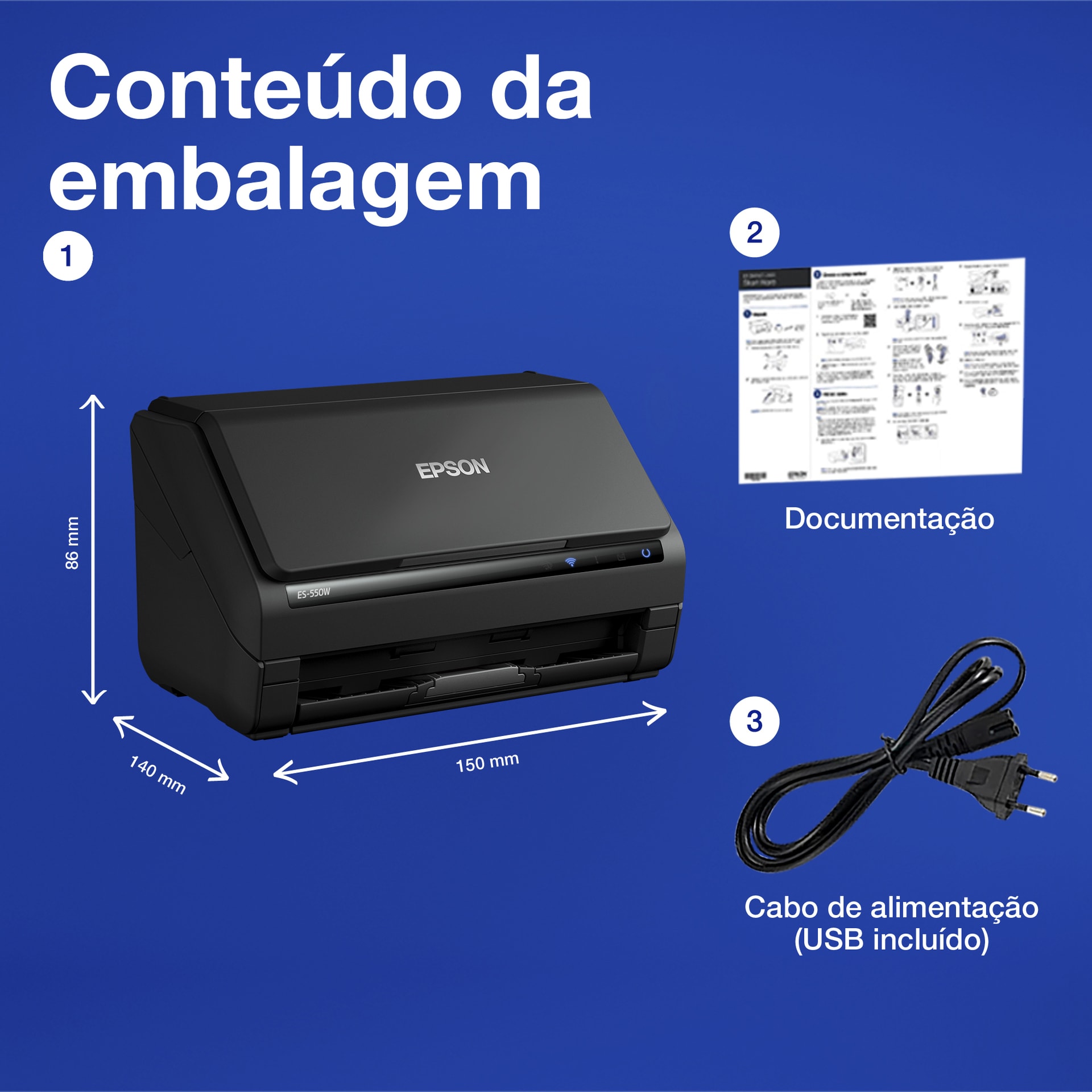 Epson WorkForce ES-550W, imagem 1