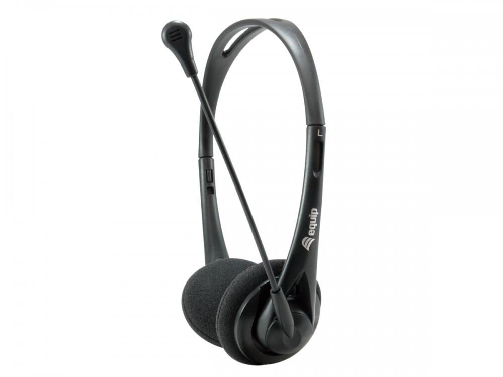 EQUIP LIFE HEADSET C/MICRO C/COMAN VOL 3.5"+ ADAP 2 JACKS #CAMPANHA#, imagem 1