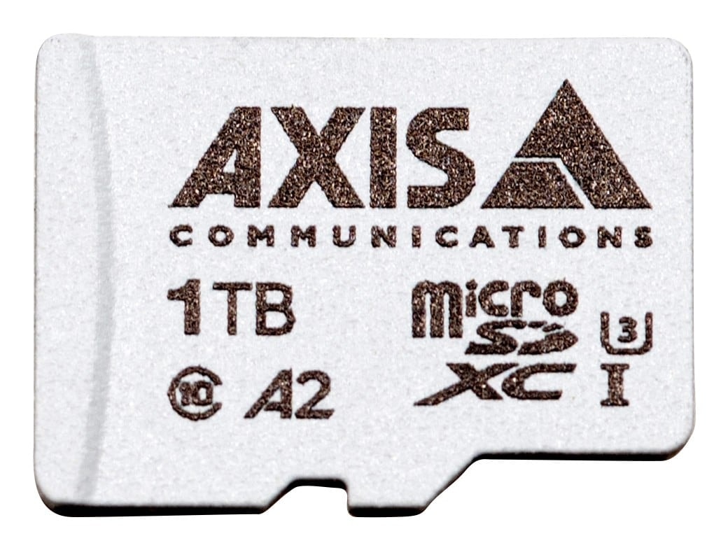 AXIS Surveillance - Cartão de memória flash (adaptador microSDXC para SD Incluído) - 1 TB - A2 / UHS-I U3 / Class10 - microSDXC UHS-I - para AXIS D3110, M3085, M3086, M5075, M7116, P3818, Q1656, Q1715, Q1942, Q6100, P37 Series
