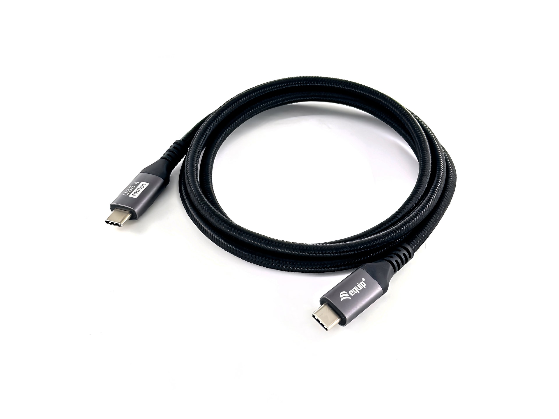 Equip 128381 Cabo USB 4 Gen 3 C para C, M/M, 1,2 m, PD3.1 240W, 8K/60Hz, 40Gbps, preto, imagem 1