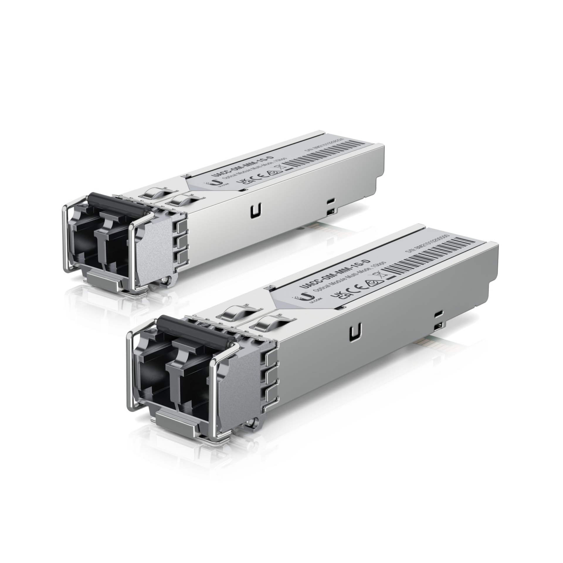 Ubiquiti UACC-OM-MM-1G-D - Módulo de transceptor SFP (mini-GBIC) - 1GbE - multi-modo LC - até 550 m - 850 nm (pacote de 2), imagem 1
