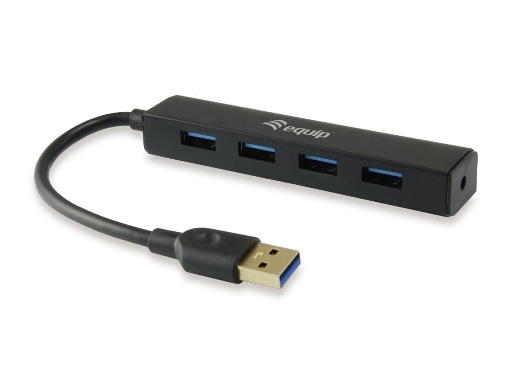 EQUIP LIFE HUB 4PORT USB 3.0 BLACK, imagem 1