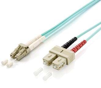 EQUIP CHICOTE FIBRA DPX MULTIMODE LC/SC OM3 1M, imagem 1