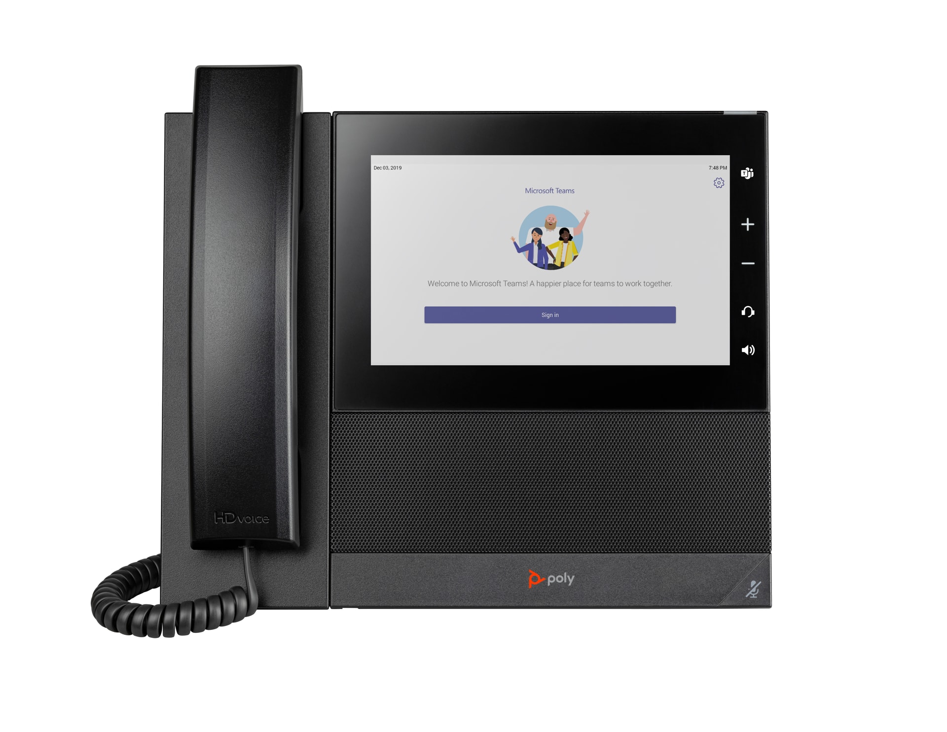 HP Poly Telefone Multimédia Empresarial Poly CCX 600 para Microsoft Teams com PoE, imagem 1