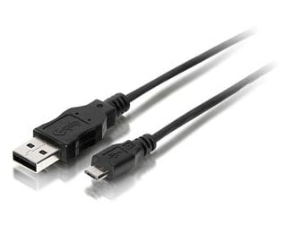 EQUIP CABO USB 2.0 A/M TO MICRO USB B/M 1.8MT PRETO, imagem 1