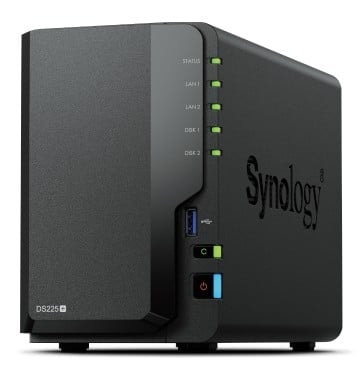 Synology Disk Station DS225+ - Servidor NAS - SATA 6Gb/s - RAID (expansão de disco rígido) 0, 1, JBOD - RAM 2 GB - Gigabit Ethernet / 2.5 Gigabit Ethernet - iSCSI assistência