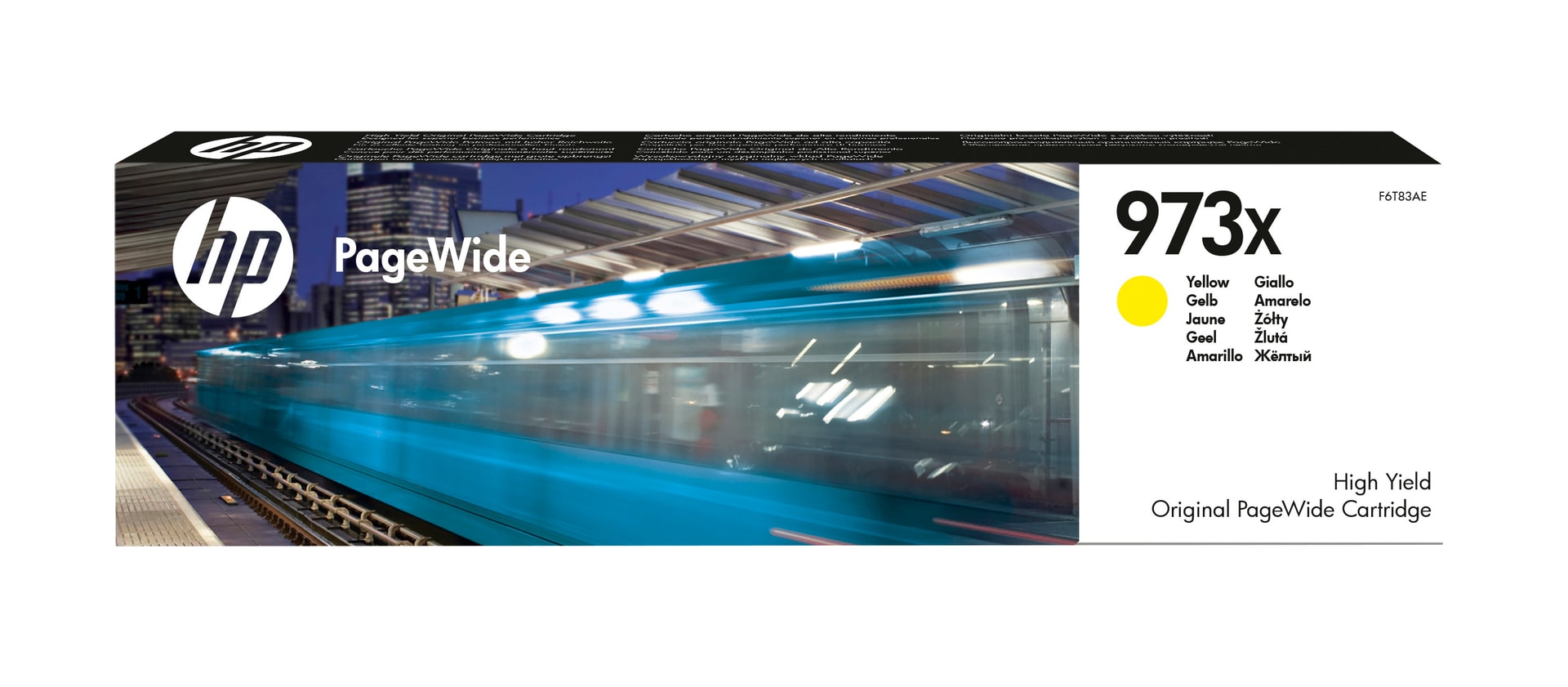 HP Consumível PageWide Original 973X Amarelo de elevado rendimento