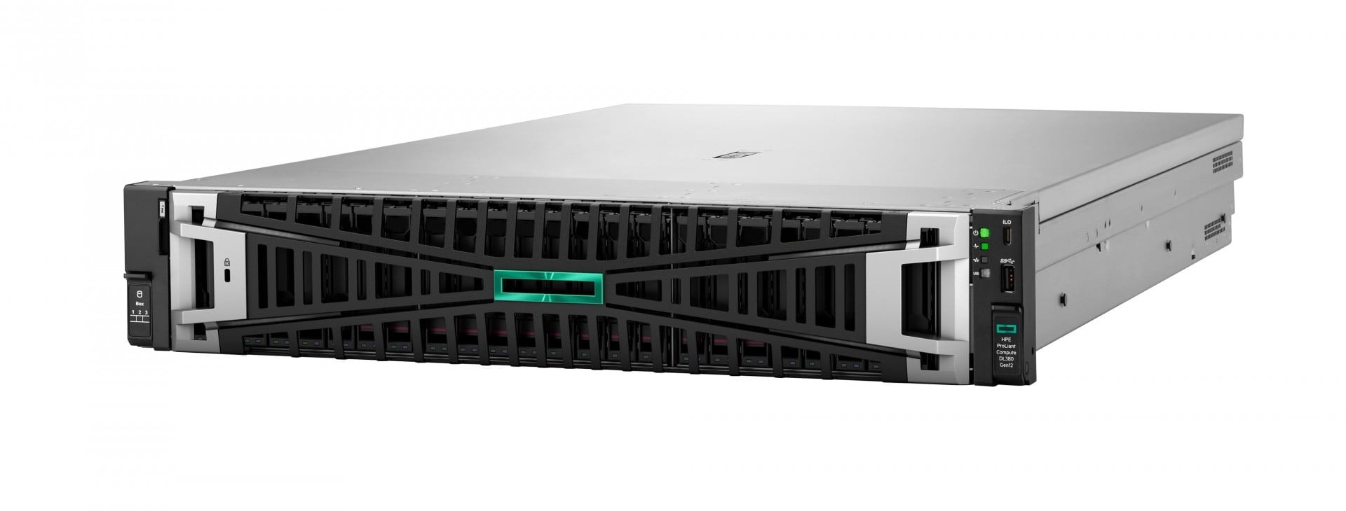 HPE ProLiant Compute DL380 Gen12 - Servidor - montável em bastidor 2U - 1 via - 1 x Xeon 6507P / até 4.3 GHz - RAM 64 GB - hot-swap (permuta) 2.5" compartimento(s) - SSD 2 x 480 GB - sem SO - monitor: nenhum, imagem 1