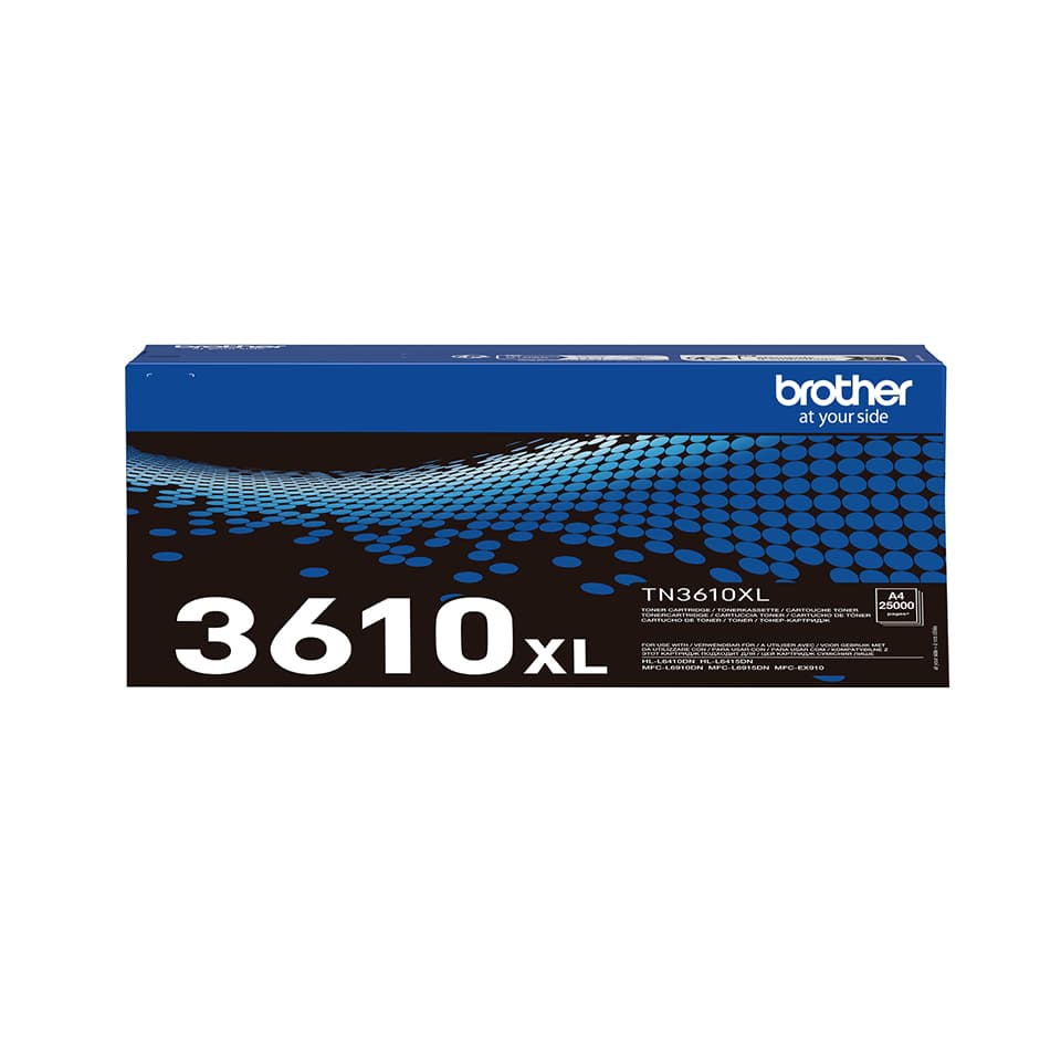 BROTHER TN-3610XL Ultra High Yield Black Toner Cartridge Prints 25.000 pages